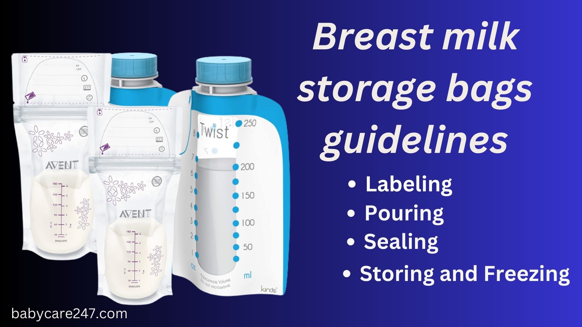 breast milk storage guideline