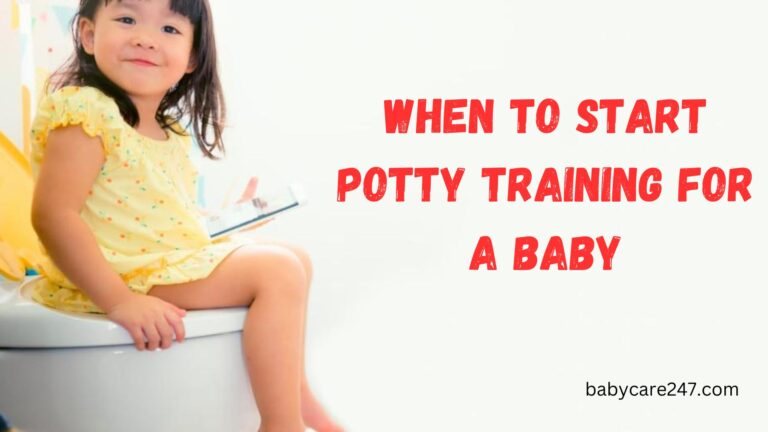 When to start potty training for a baby?
