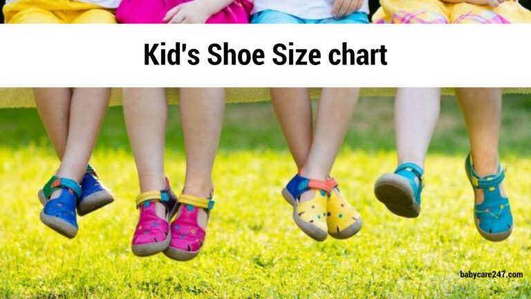 kids shoe size chart